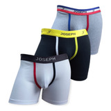 Combo De 3 Bóxers Hombre Calzoncillo Jack Algodón C/ Lycra 