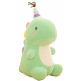 Muñeco De Dinosaurio Con Sombrero De Cumpleaños, Almohada De