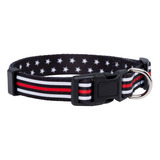 Collar Para Perros Thin Red Line - Estrellas (grande)