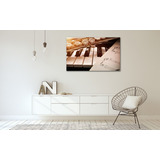 Cuadro Canvas Moderno Piano, Flauta & Partitura 75x120cm