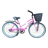 Bicicleta Playera Contrapedal Rosa R 24 . Dagnino Bikes