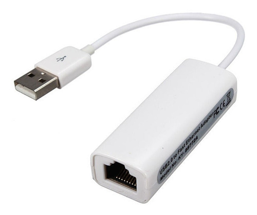 Usb 2,0 A Rj45 Lan Adaptador De Rojo Ethernet Para Apple Mac