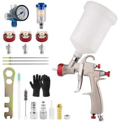 Pistola Para Pintar Gravedad R500 Lvlp Kit Con 1.3\u002F1.5\u002F1.7mm | Meses sin interés
