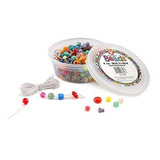 Productos Hygloss 6826 Cubo O'beads Con Hilo-4 Oz Multi-mix,