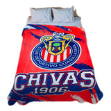 Frazada Cobertor De Chivas Guadalajara Individual