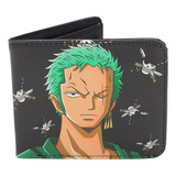 Cartera De One Piece Luffy Anime De Piel Alta Calidad