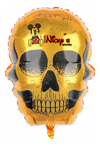 2 Globo De Calavera 73cm Halloween O Dia De Muertos Cráneos