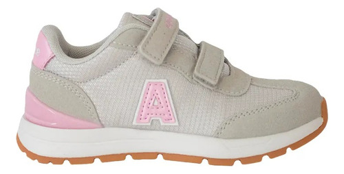 Zapatillas Addnice Los Angeles  Ii Abrojo Niña Gris Rosa