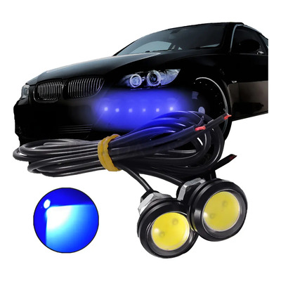 10 Faros Led Ojo De Aguila Focos Tipo Xenon Niebla Auto Moto