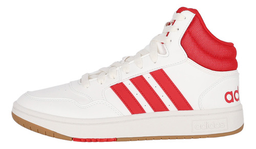 Zapatilla adidas  Hoops 3.0 Mid Hombre White/red