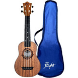 Ukulele Soprano Con Funda Flight Salamandra Nogal Gh