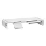 Soporte Vertical Para Monitor De Interfaz Usb Blanca