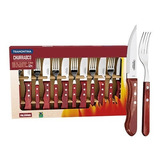 Kit Churrasco 12 Peças Tramontina Polywood Faca 5 21199/796