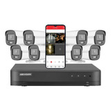 Kit Seguridad Hikvision Dvr 8ch + 8 Camara 2mp Combo-hik-a0