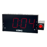 Radio Relógio Despertador Digital Lelong Fm Usb 100v/240v