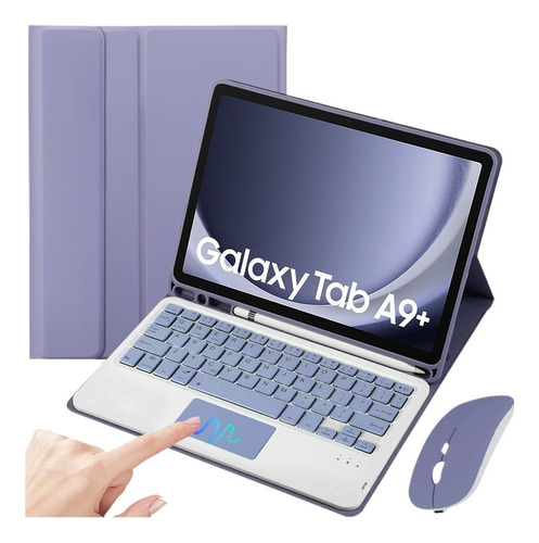 Funda Teclado Mouse Ñ Para Galaxy Tab A9 Plus 11 Pulgadas
