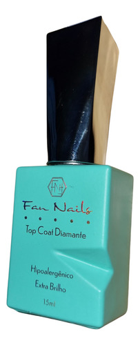 Top Coat Selante Diamante 15ml Fan Nails Hipoalergênico