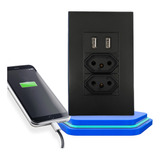 Tomada Usb De Parede Bivolt 4x2 Carregador Universal Celular