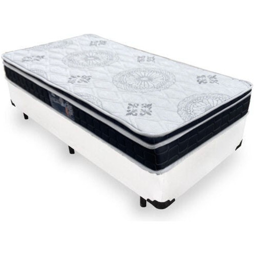 Cama Box Solteiro + Colchão Espuma D33 Orthosono One Anjos