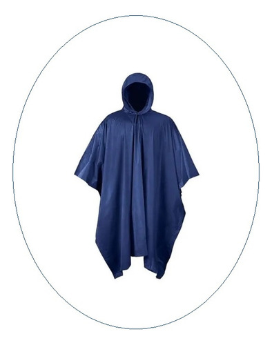 Poncho Capa Impermeable Militar Para Lluvia Chubasquero 2n1