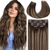 Extensiones De Cabello Human C/clip 7u 40cm #r2-2/6