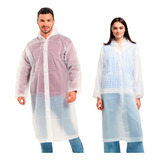 Kit 10 Capa De Chuva Reforçada Eva Transparente Resistente