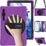 Funda Para Samsung Galaxy Tab S8 Plus/s7 Plus/s7fe Morado 12