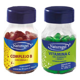 Naturagel 2 Pack Vitamina C Y D3+complejo B 30 Caps C/u Sabor Sin Sabor