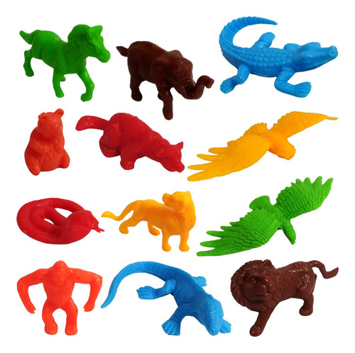 Animais De Brinquedo Miniatura Selvagem Safari Zoologico Kit