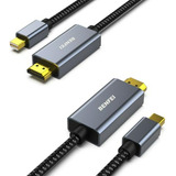 Paquete De 2 Cables Mini Displayport A Hdmi De 6 Pies 4k 30h