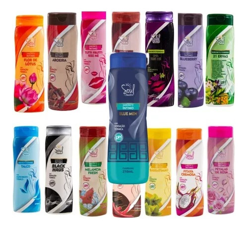 Sabonete Íntimo Feminino Soul 210ml Kit 24 Unidades Atacado