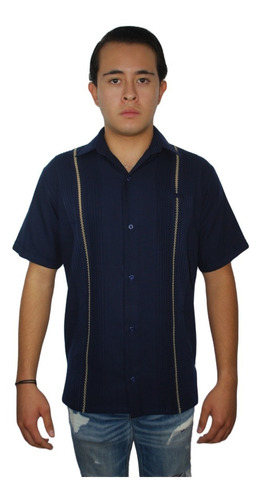 Guayabera Yucateca Picueta 100% Lino Manga Corta