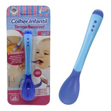 Colher Para Bebe Térmica Silicone Sensível A Temperatura