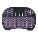 Mini Teclado Led Wi-fi Wireless Sem Fio Com Mouse Touch Pad