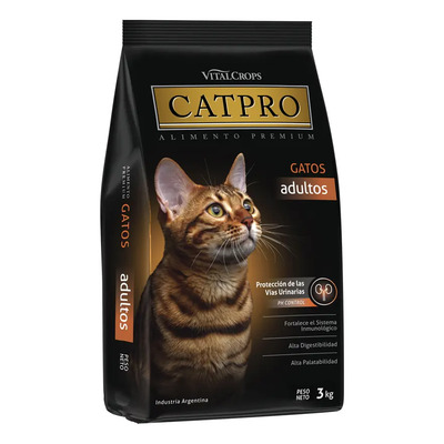 Alimento Vitalcrops Premium Catpro para Gato Adulto Control Urinario 3kg | MercadoLibre