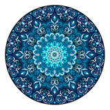 Alfombra Redonda India Mandala Para Dormitorio, Estilo Bohem