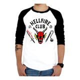 Playera Hell Fire Club Jersey 3/4 Beisbolera