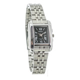 Reloj Tressa Dama Rectangular Plateado  Garantía Oficial 