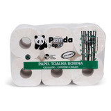 Bobina Papel Toalha 100% Celulose Panda Paper - 6 Rolos