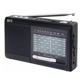 Radio Am/fm/sw/usb/msd 9 Bandas Recargable Negra Fx