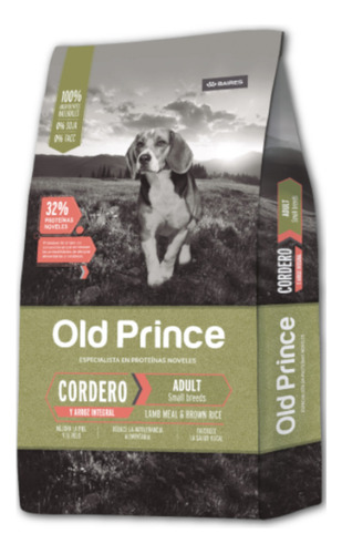 Old Prince Cordero Y Arroz Adulto Small Breed 7,5kg