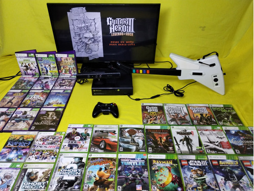 Consola Xbox 360 1 Control , Kinect , Guitarra Gh Y 3 Juegos