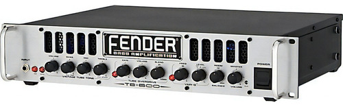 Amplificador Cabezal Bajo Fender Tb-600 Outlet Rackeable Color Plateado