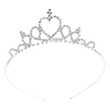 Niñas Niños Princesa Brillante Rhinestone Tiara Diadema