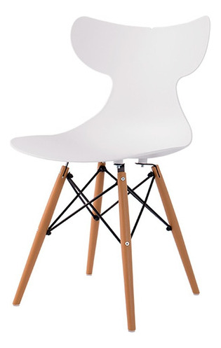 Silla Tipo Eames Para Comedor De Polipropileno,soporte Metal