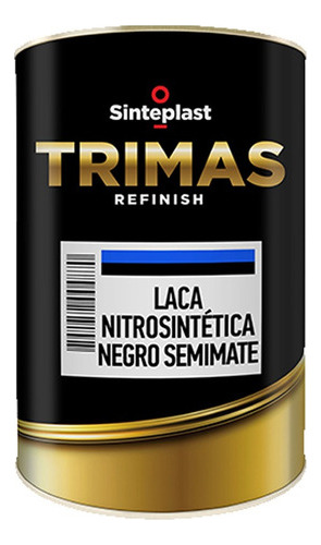 Laca Nitrosintetica 4l Negro Semimate Trimas Sinteplast Mm