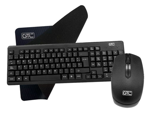 Combo Kit Inalámbrico Gtc Cbg-024 Teclado + Mouse + Pad 
