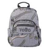 Mochila Escolar Pequeña Dinosaurio Niño Totto Karonte