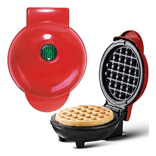 Mini Maquina De Waffles Redonda Wafflera De Rejilla 350w