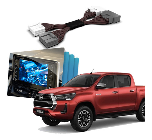 Interface Desbloqueio Tela Video Dvd Hilux 2020 2021 Faaftec